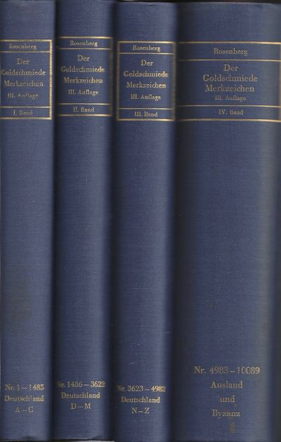 Der Goldschmiede Merkzeichen. Dritte, erweiterte und illustrierte Auflage. I-IV. (photo 2)