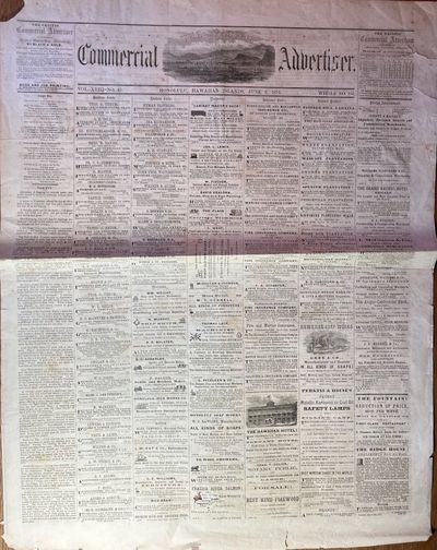 Commercial Advertiser. Honolulu Islands, June 6, 1874. Vol. XVIII No. 49