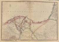 Lower Egypt and the Adjacent Deserts, with a Part of Palestine; {sand dune map}