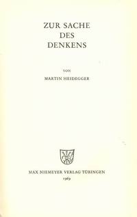image of Zur Sache des Denkens.