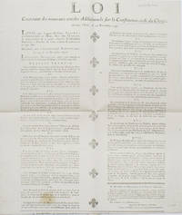 Loi Contenant des nouveaux articles additionnels sur la Constitution civile du Clergé