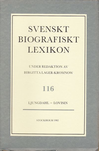 Svenskt Biografiskt Lexikon. Häfte 116 [=Band 24]…