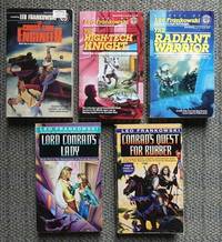 ADVENTURES OF CONRAD STARGARD.  VOLUMES 1-3 and 5 &amp; 6.  1. THE CROSS-TIME ENGINEER.  2. THE HIGH-TECH KNIGHT.  3. THE RADIANT WARRIOR.  5. LORD CONRAD&#039;S LADY.  6. CONRAD&#039;S QUEST FOR RUBBER.  5 BOOKS IN TOTAL. by Frankowski, Leo