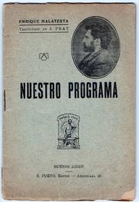 cover of Nuestro Programa. Traducción de J. Prat.