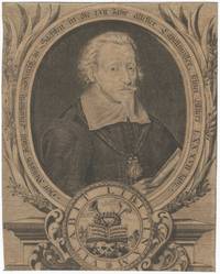 Portrait engraving by Christian Romstet (1640-1721) after the painting by Christoph Spetner. Ca. 1672