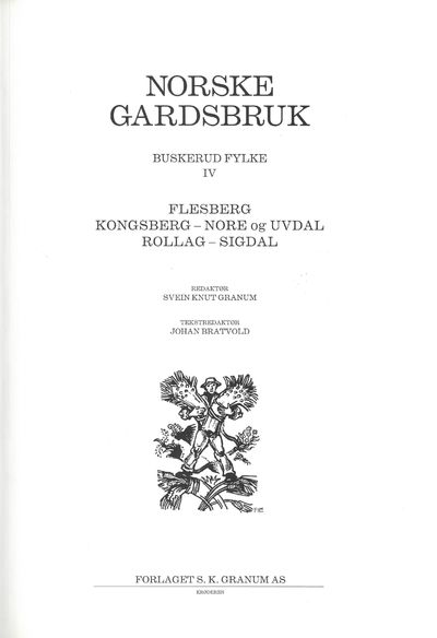 Norske gardsbruk. Buskerud IV.