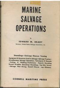 MARINE SALVAGE OPERATIONS by Brady, Edward M - 1966