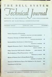 Surface Properties of Germanium IN The Bell System Technical Journal Volume XXXII Jan 1953, Number 1