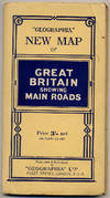 Geographia" New Map of Great Britain Showing Main Roads