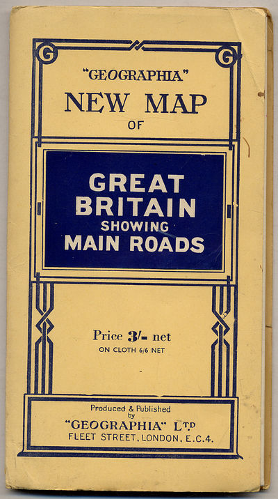 Geographia" New Map of Great Britain Showing Main Roads