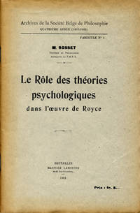 Le rôle des théories psychologiques dans l´uvre…