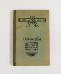 cover of Automobile Supplies Gas Engine Supplies Motor Boat Supplies, Catalog No.72