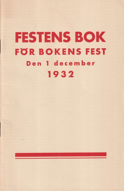 Festens bok för bokens fest den första december…