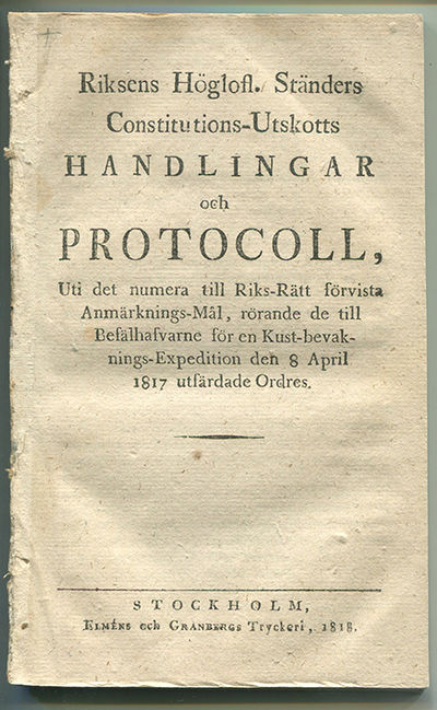 Riksens höglofl. ständers constitutions-utskotts…