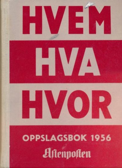 Hvem Hva Hvor 1956