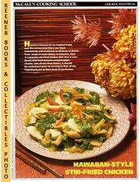 cover of McCall's Cooking School Recipe Card: Chicken, Poultry 44 - Trader Vic’s Chicken Mauna Kea : Replacement McCall's Recipage or Recipe Card For 3-Ring Binders : McCall's Cooking School Cookbook Series
