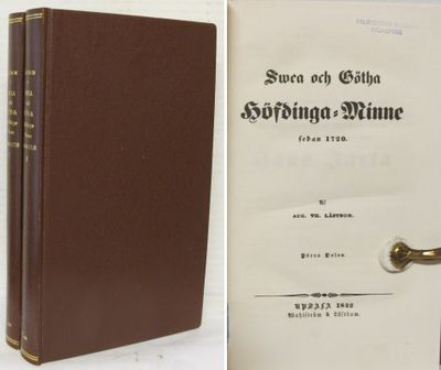 Swea och Götha höfdinga-minne sedan 1720 I-II.…