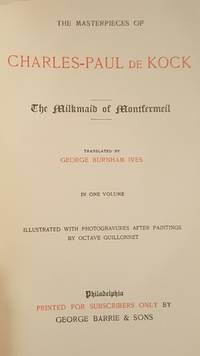 The Milkmaid of Montfermeil de Charles-Paul de Kock - 1904