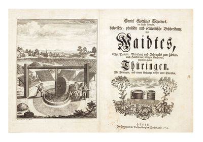 Historische, Physische und Öconomische Beschreibung des Waidtes, dessen Baues, Bereitung und Gebrauchs zum Färben, auch Handels mit selbigen überhaupt, besonders aber in Thüringen. Mit Beylagen, und einem Anhange dreyer alter Schriften