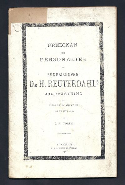 Predikan och personalier vid erkebiskopen d:r…