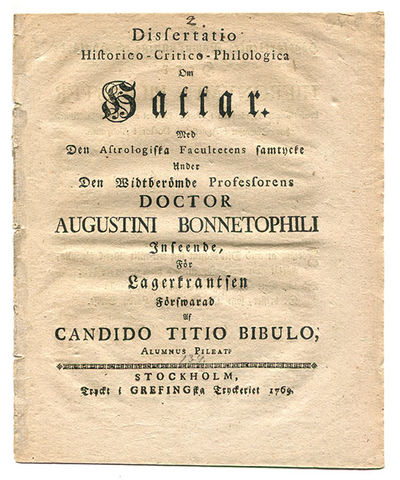 Dissertatio historico-critico-philologica om…