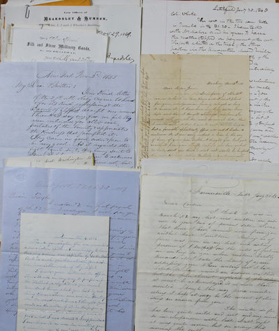 Group of Incoming Letters to Eli Taylor Andrews, prosperous farmer of Bethel, Connecticut, chairman of the Democratic Town Committee, and fraternally a Mason, dated 1852-1885