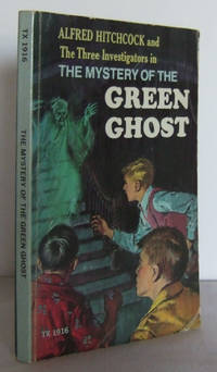 image of Alfred Hitchcock and the three investigators in The mystery of the Green Ghost