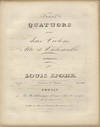 [Op. 82, nos. 1-2]. Trois Quatuors pour deux Violons, Alto et Violoncelle... Oeuv. 82. No. I...[II]. Prix 1 2/3 Rthlr. [Parts]