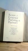 Review of Existential Psychology &amp; Psychiatry Vol. XVII No. 1 1980-1981