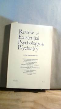 Review of Existential Psychology & Psychiatry Vol. XVII No. 1 1980-1981