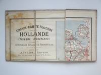 Grande carte routiere de la Hollande (Pays-Bas, Nederland) a l'usage des  automobilistes,...