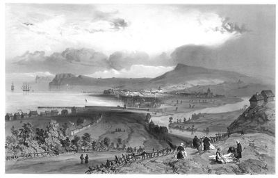 Drontheim, vue de la ville, prise de la route de…