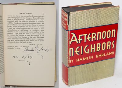 New York: Macmillan, 1934. Hardcover. xv, 589p., preface signed and dated 1934 by the author, very g...