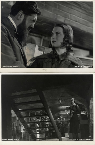 (French proto-noir) LE QUAI DES BRUMES [PORT OF SHADOWS] (1938) Set of 2 French photos by Roger Kahan