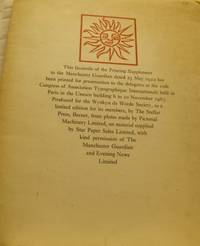 This facsimile of the Printing Supplement to the Manchester Guardian dated 23 May 1922 has been...