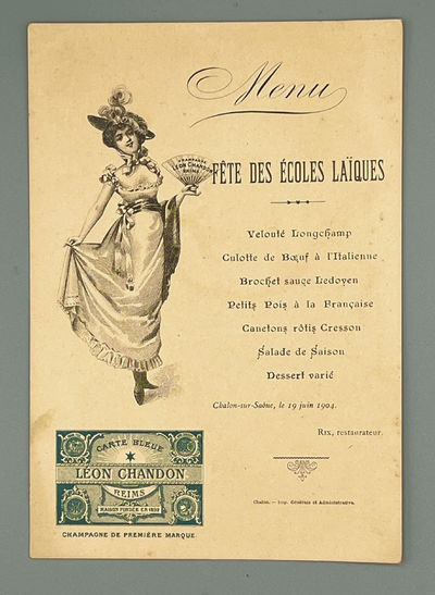 [MENU] FÊTE DES ÉCOLES LAÏQUES