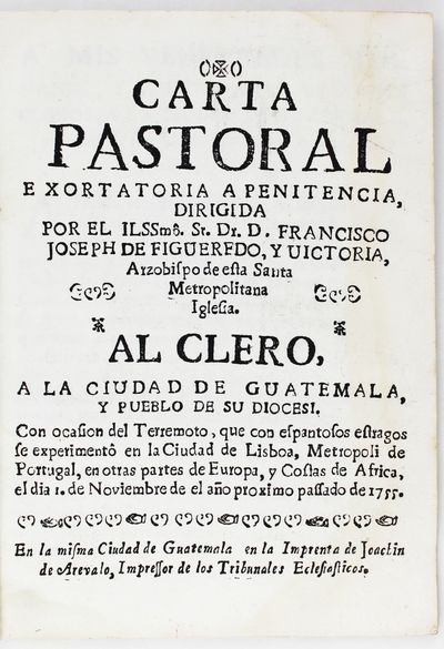 Carta Pastoral Exortatoria a Penitencia..