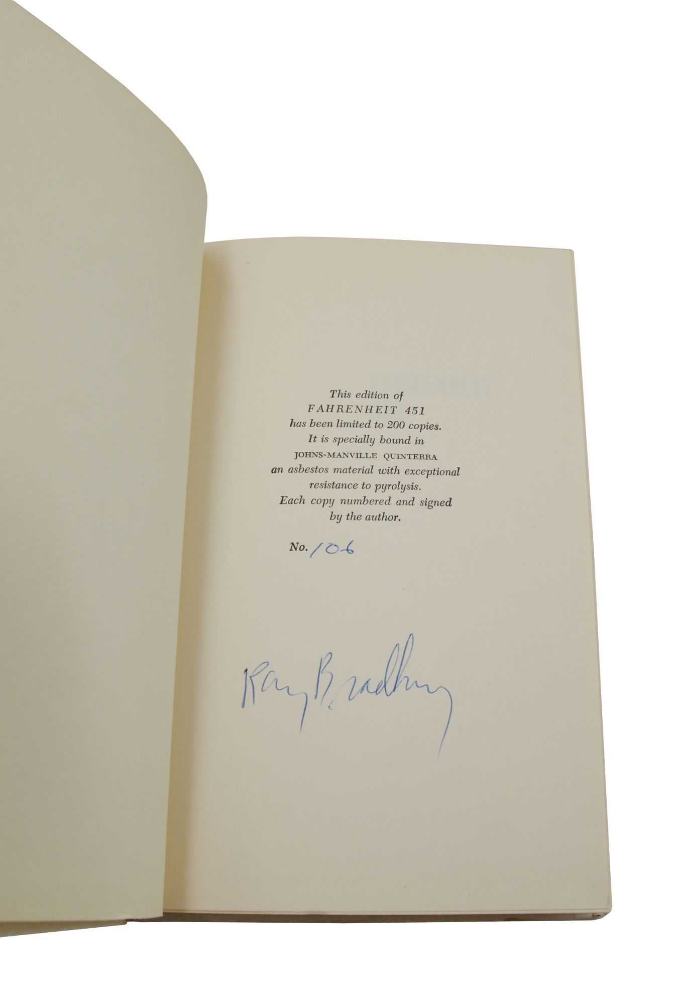 その他 Fahrenheit 451 Fahrenheit 451 Asbestos Binding | Ray Bradbury | First edition
