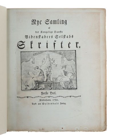 Nye Samling af det Kongelige Danske Videnskabers Selskabs Skrifter. Deel 1 - 5. (Volume 1 to 5 - all that was published).  - [COMPLETE SET OF THE SECOND SERIES OF THE TRANSACTIONS OF THE ROYAL DANISH SOCIETY OF SCIENCE] (photo 2)