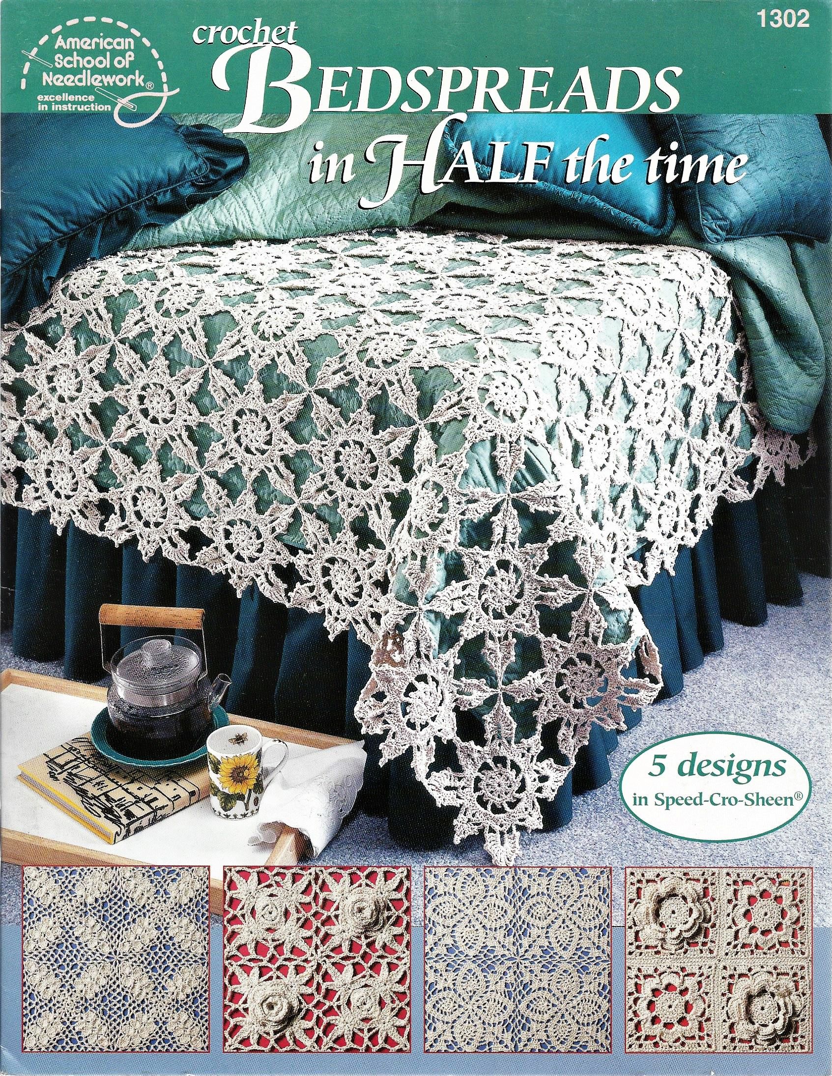 Crochet Bedspreads In Half The Time 5 Designs In Speed Cro Sheen