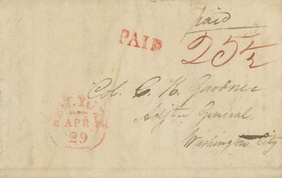 Lengthy Soldier’s Letter Written in the Aftermath of the War of 1812, Discussing Personal Expenses Incurred During the Formation of a Company During the Conflict