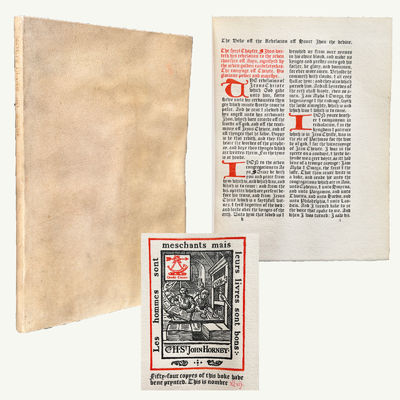 [Ashendene Press] The Boke off the Revelacion off Sanct Jhon the Devine done into Englysshe by William Tyndale