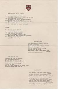 Untitled broadside by (Harvard University) - n.d.