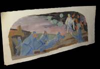 [Gouache figurant une scne de tranches].