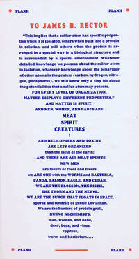 To James B. Rector by Michael McClure - First Printing - 1969 - from Third Mind Books (SKU: 2246)