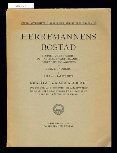 Herremannens bostad. Studier över nordisk och…