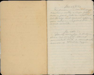 Early 1940s Dream Journal of an Anonymous Midwestern Woman