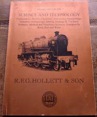 R F G HOLLETT &amp; SON Occasional List 106 Science And Technology - 