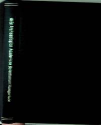 Acta Archaeologica. Academiae Scientiarum Hungaricae. Volume XX