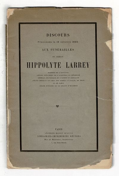 Discours prononcés le 18 octobre 1895 aux funérail